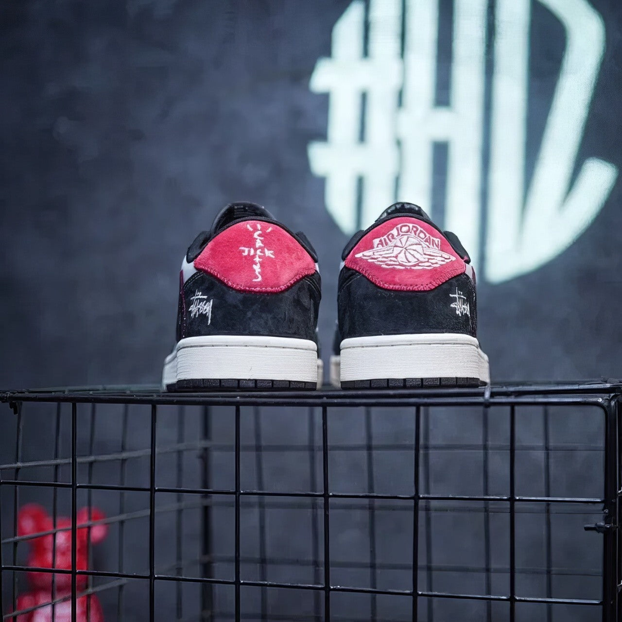 Jordan 1 Low Custom "Travis x Stussy"