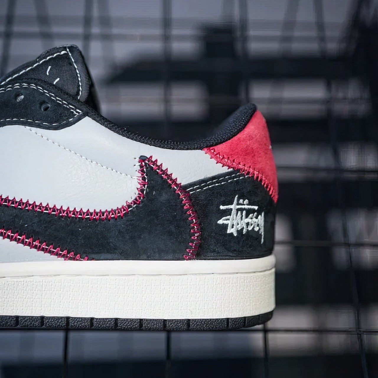 Jordan 1 Low Custom "Travis x Stussy"