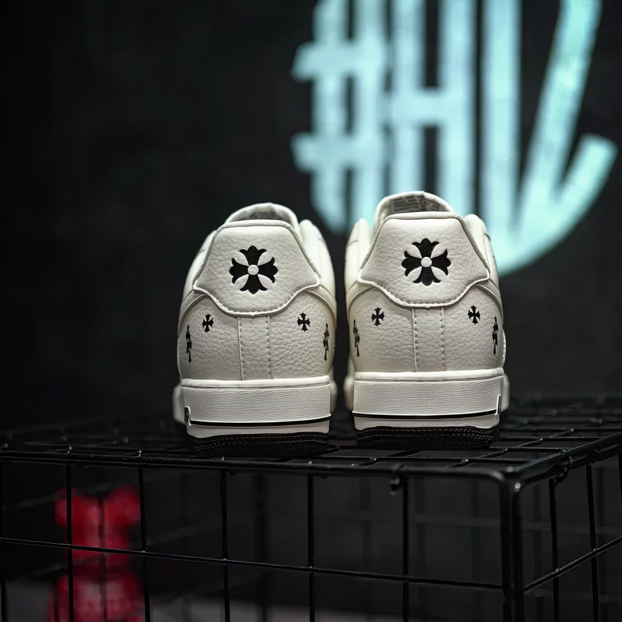 Air Force 1 Custom "Hollywood Chrome Hearts"