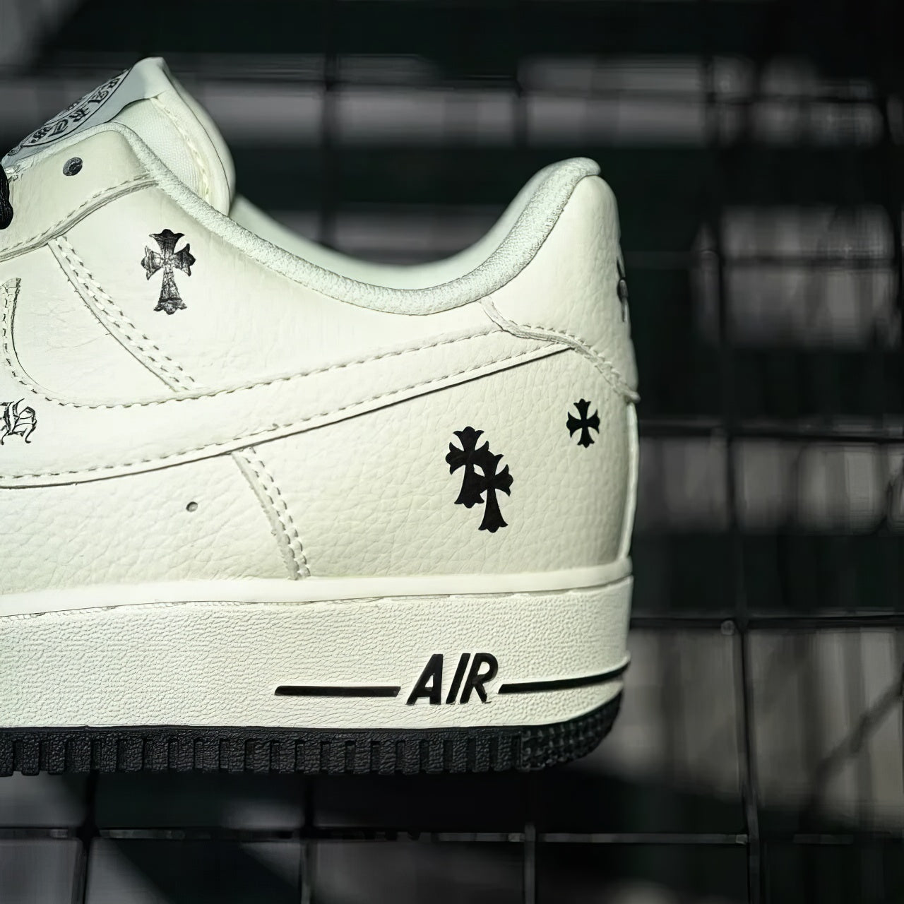 Air Force 1 Custom "Hollywood Chrome Hearts"