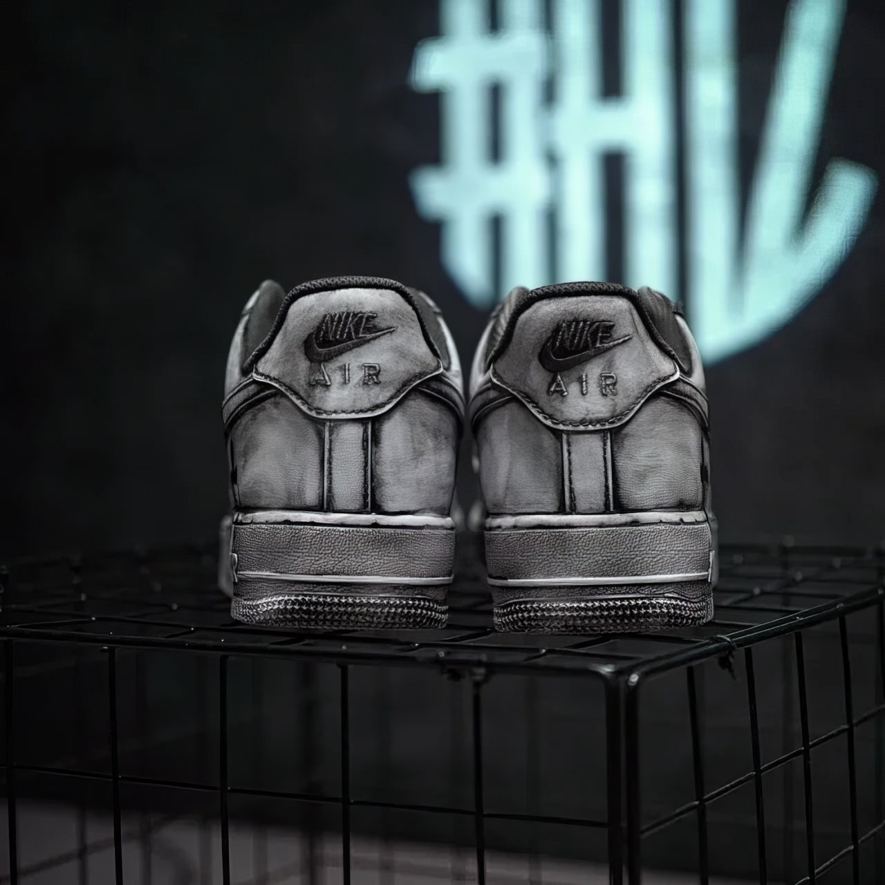 Air Force 1 Custom "Chrome Hearts Distressed"