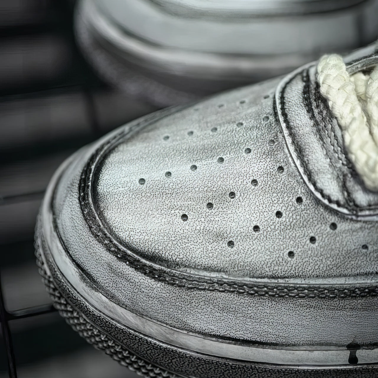 Air Force 1 Custom "Chrome Hearts Distressed"
