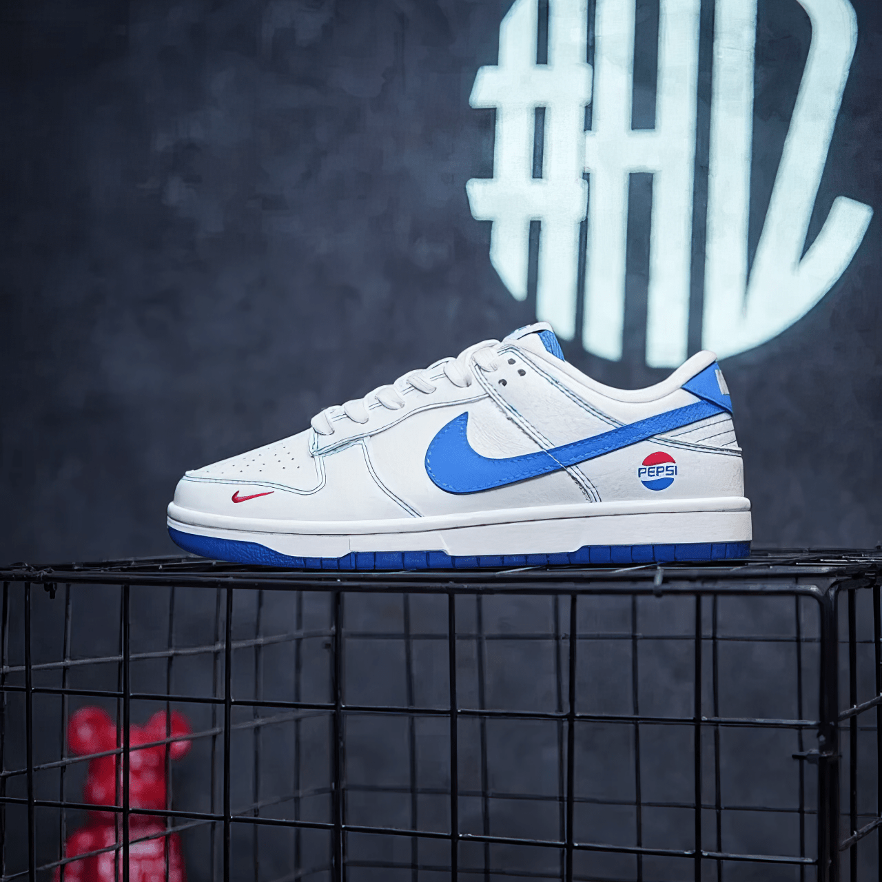 Nike Dunk Custom "Pepsi Cola" - SnkrSag