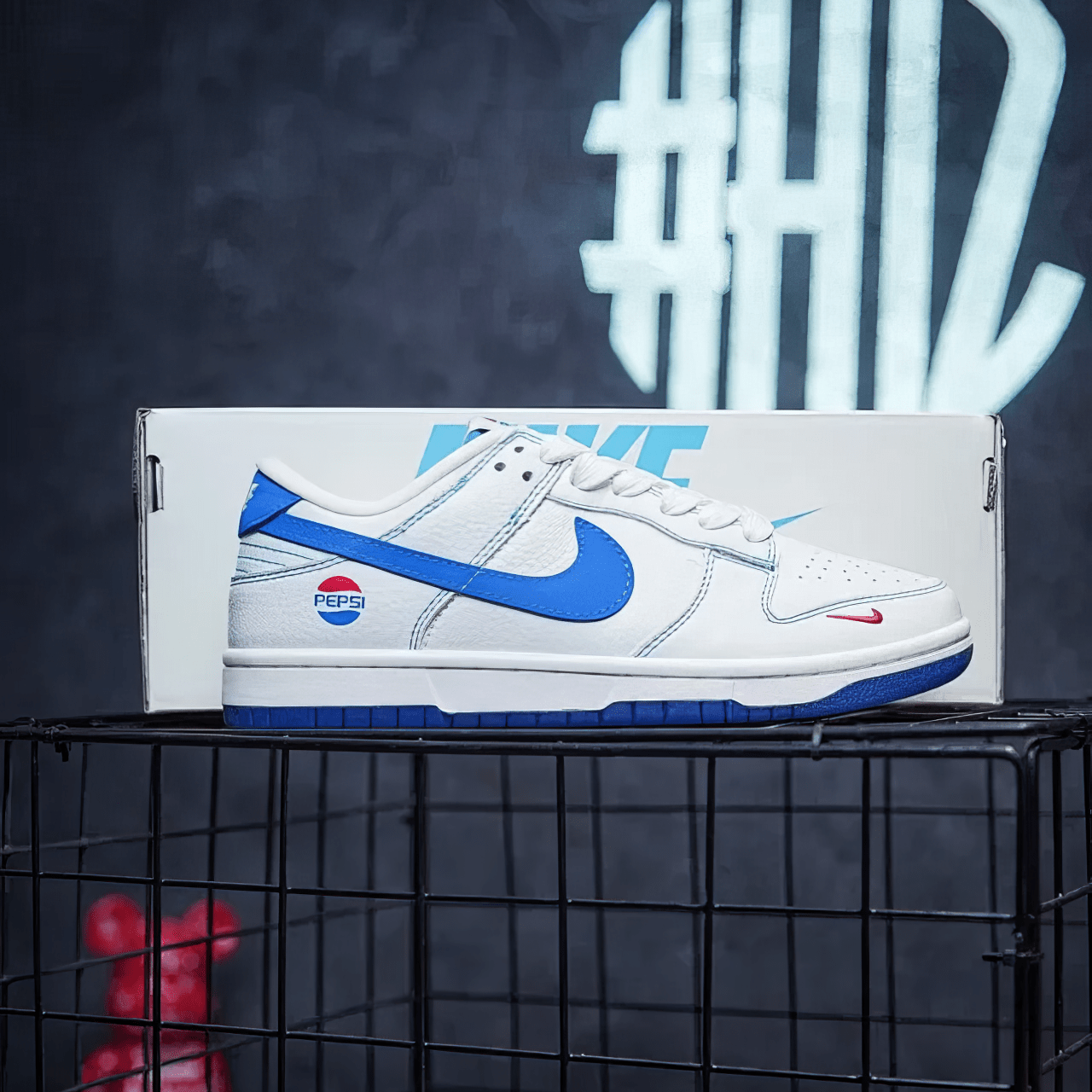 Nike Dunk Custom "Pepsi Cola" - SnkrSag
