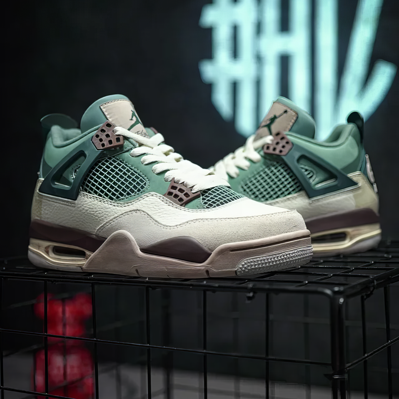 Jordan 4 Custom "Snorlax"