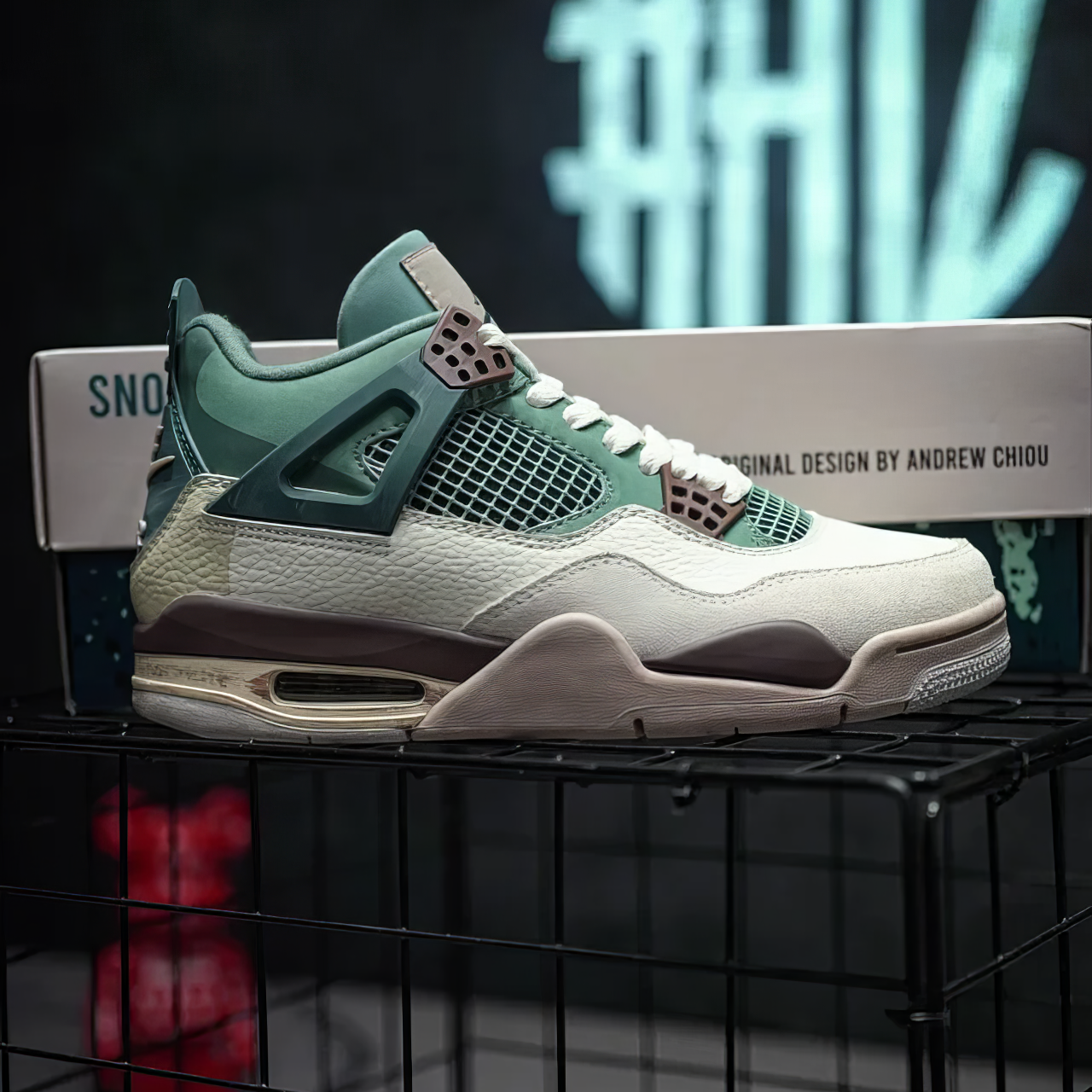 Jordan 4 Custom "Snorlax"