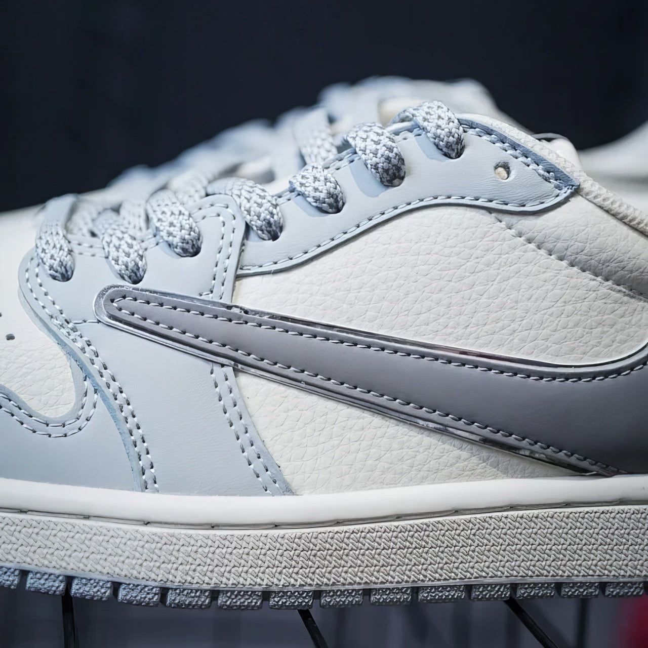 Jordan 1 Low Custom "Travis Scott x Chrome Hearts"