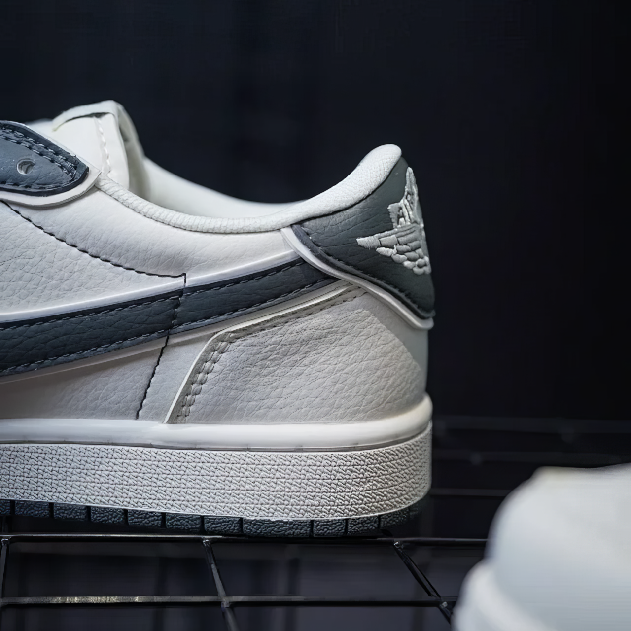 Jordan 1 Low Custom "Travis Scott X Stussy Grey"