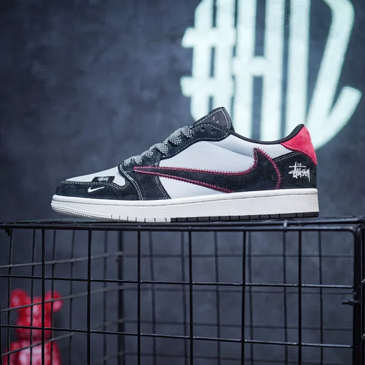 Jordan 1 Low Custom "Travis x Stussy"
