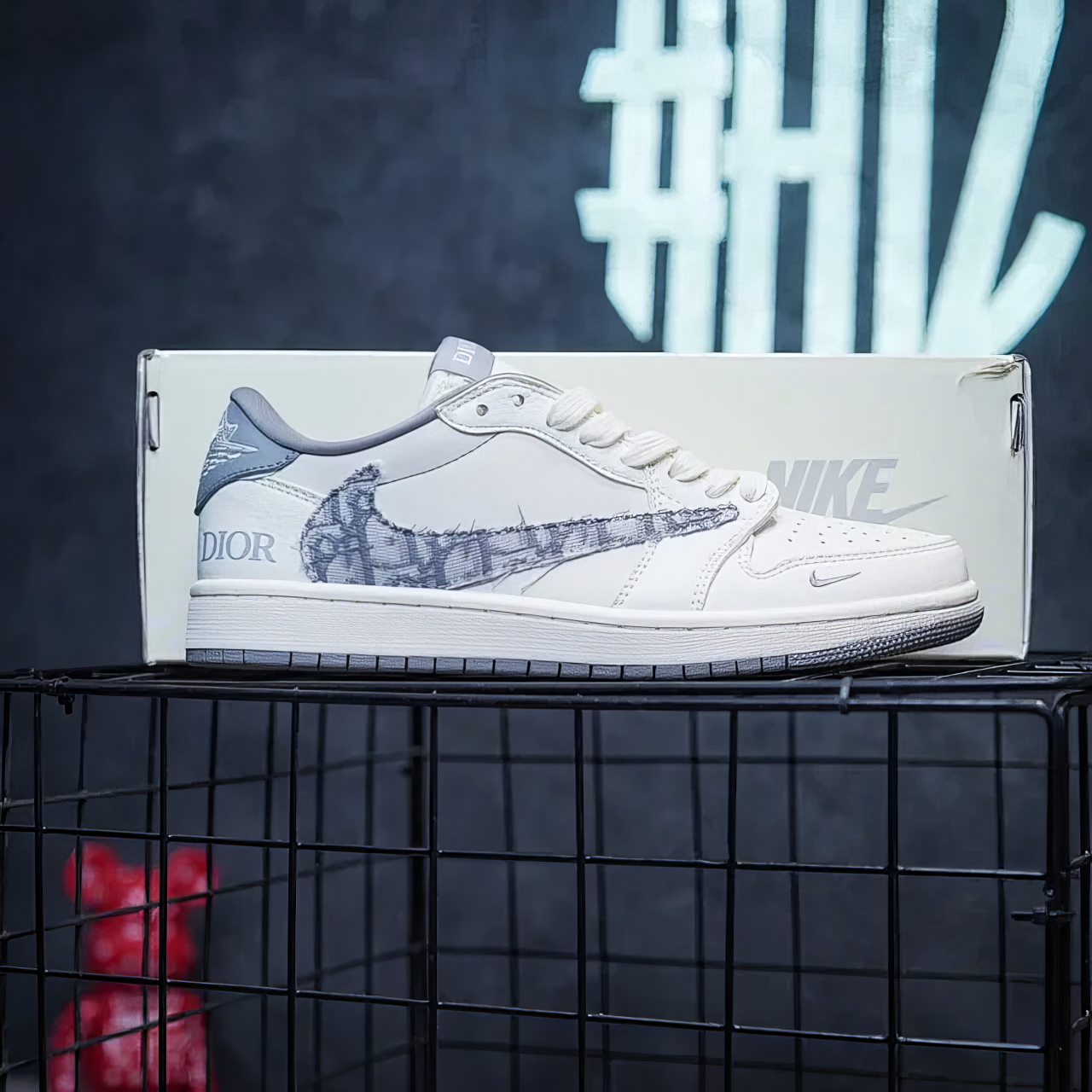 Jordan 1 Low Custom "Travis Scott X Dior"