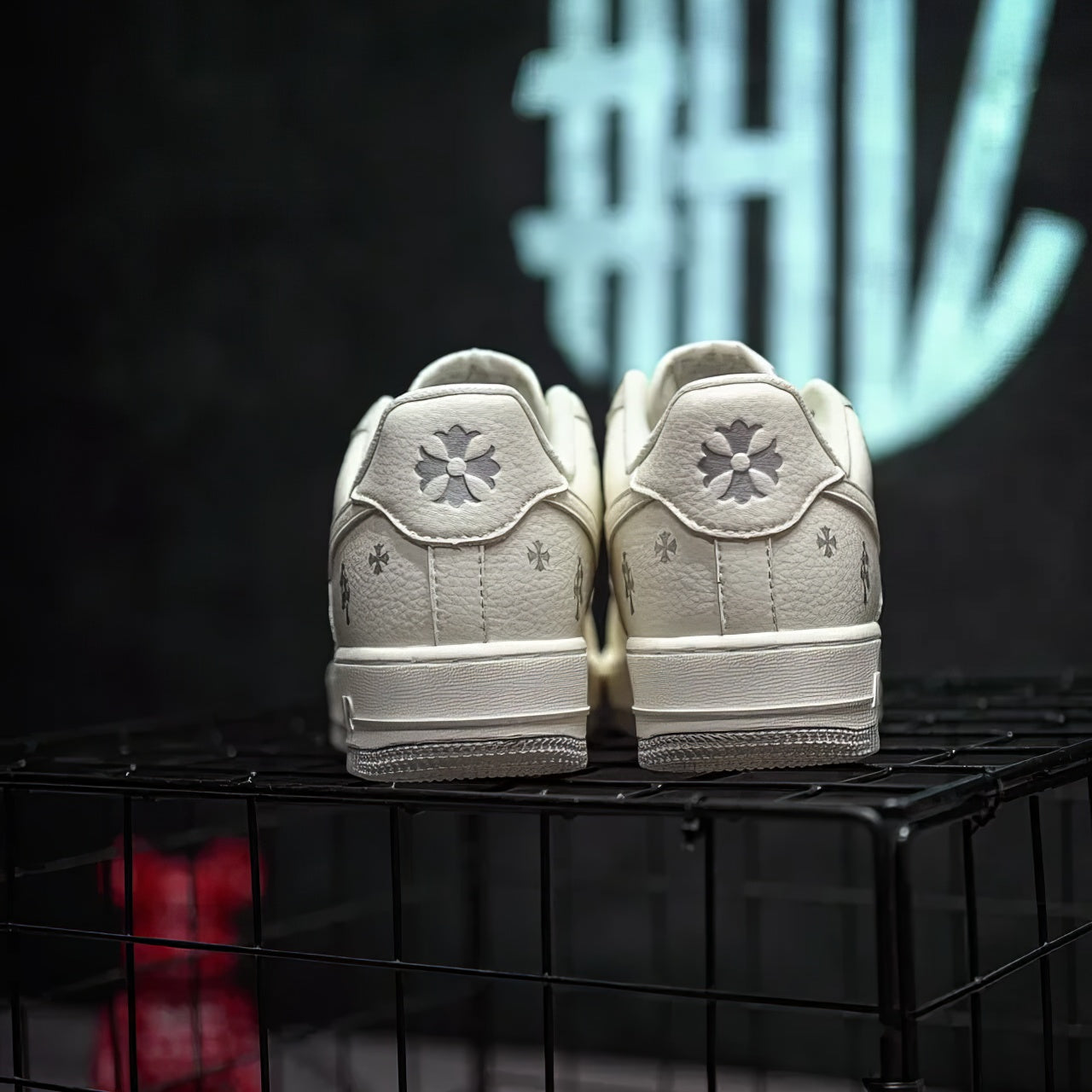 Air Force 1 Custom "Chrome Hearts WoW"