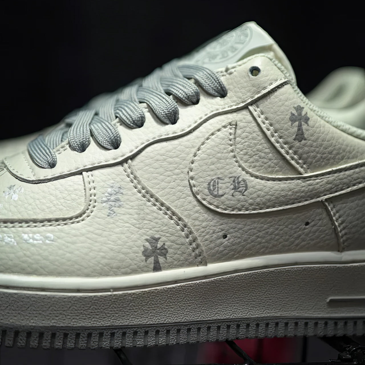 Air Force 1 Custom "Chrome Hearts WoW"
