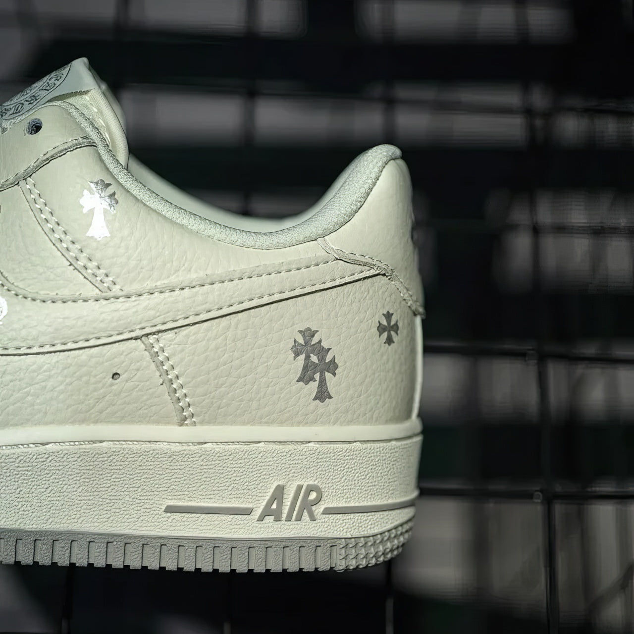 Air Force 1 Custom "Chrome Hearts WoW"