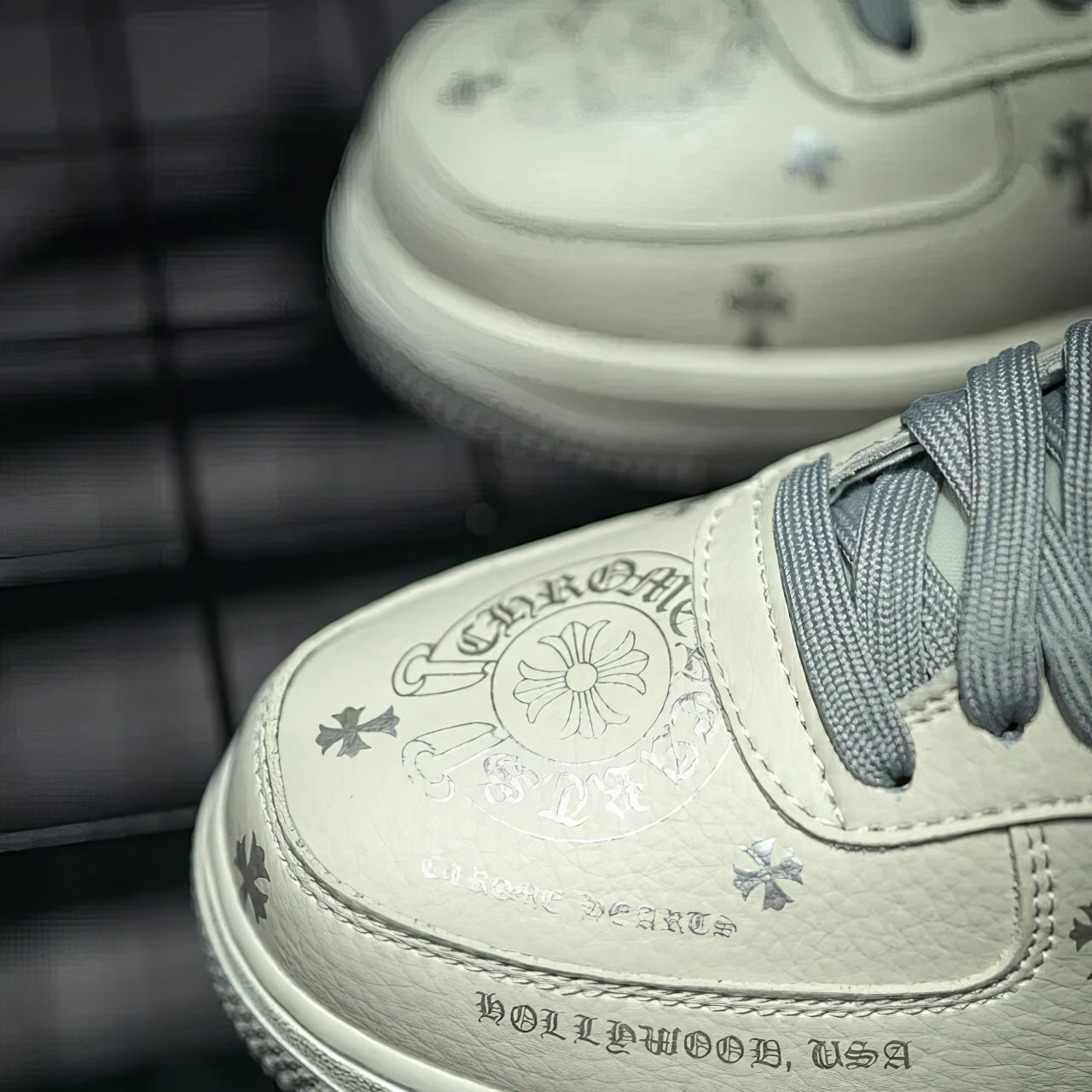 Air Force 1 Custom "Chrome Hearts WoW"