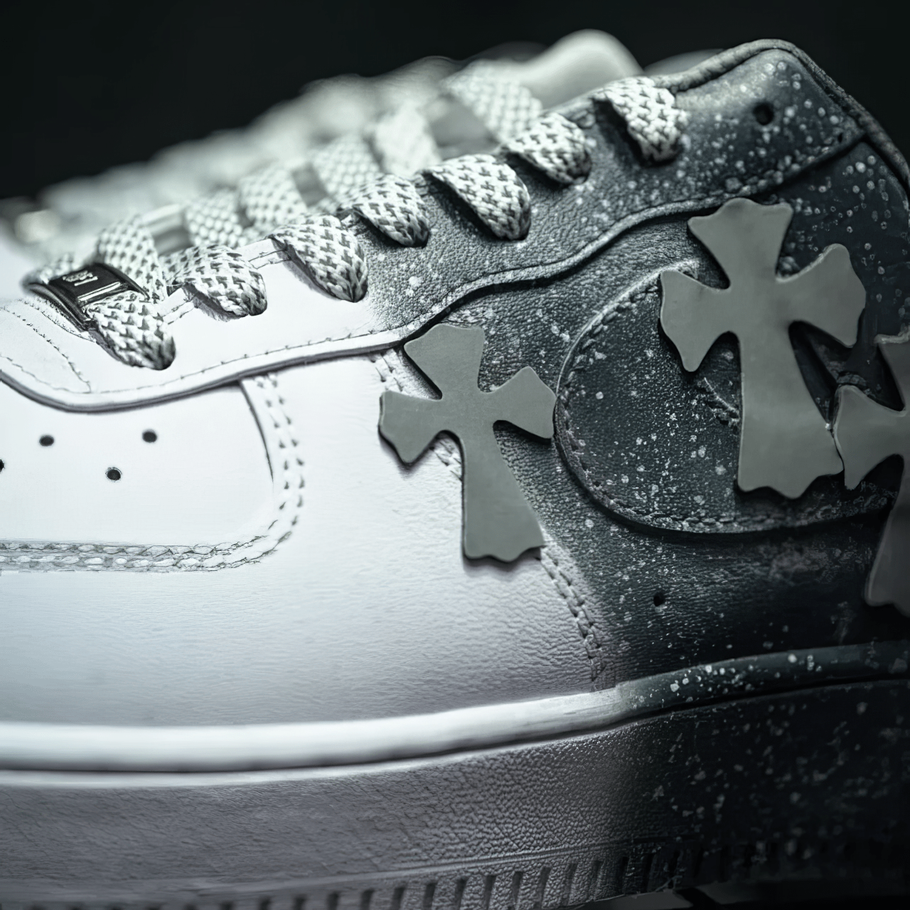 Nike AirForce Custom "Chrome Hearts" - SnkrSag