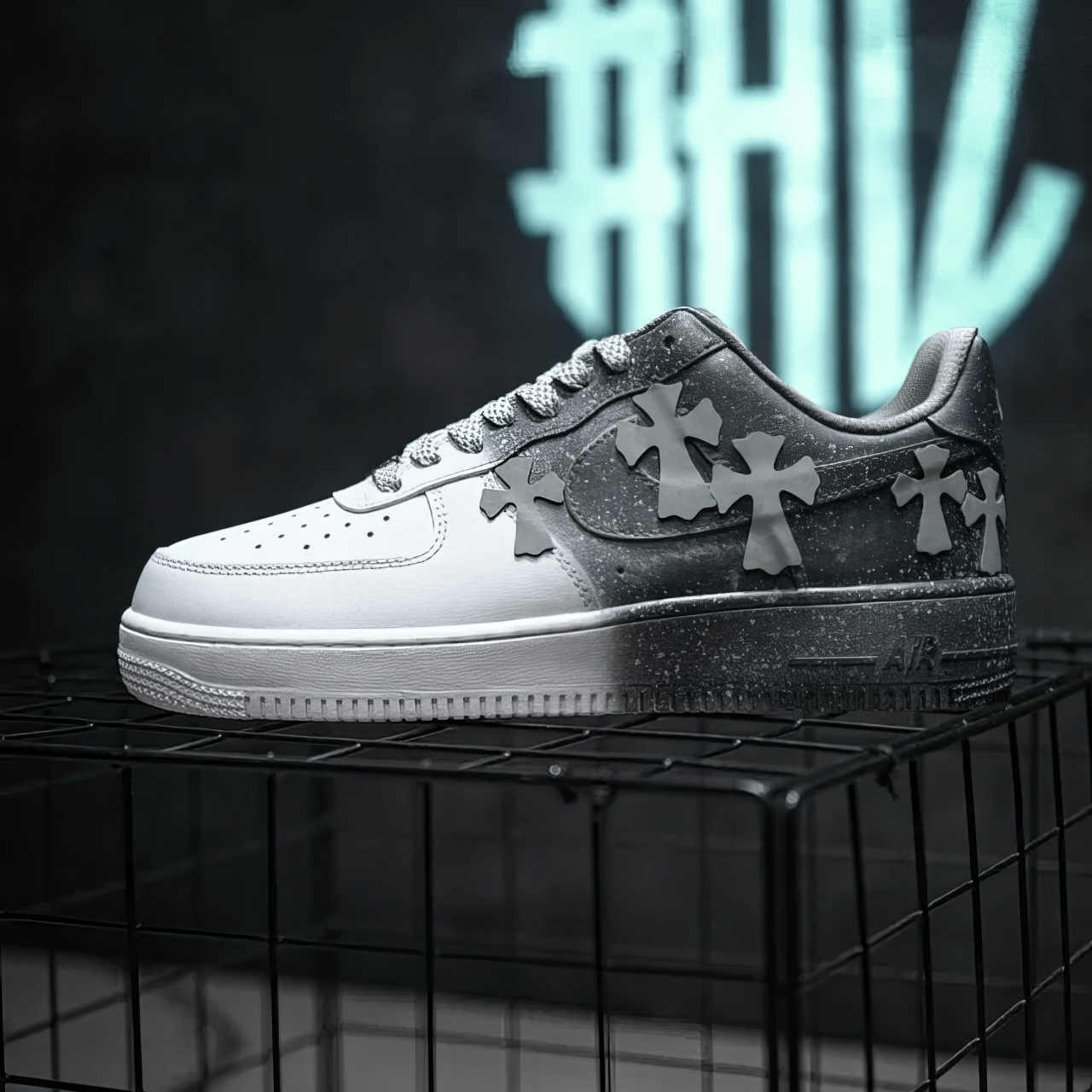 Nike AirForce Custom "Chrome Hearts" - SnkrSag