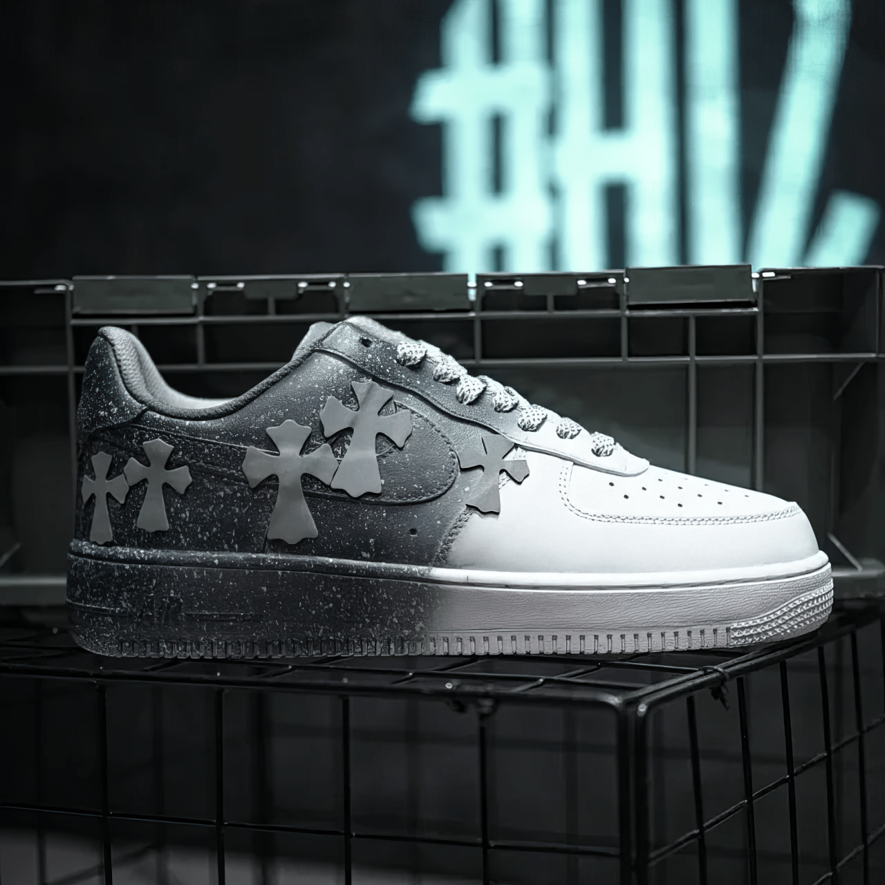 Nike AirForce Custom "Chrome Hearts" - SnkrSag