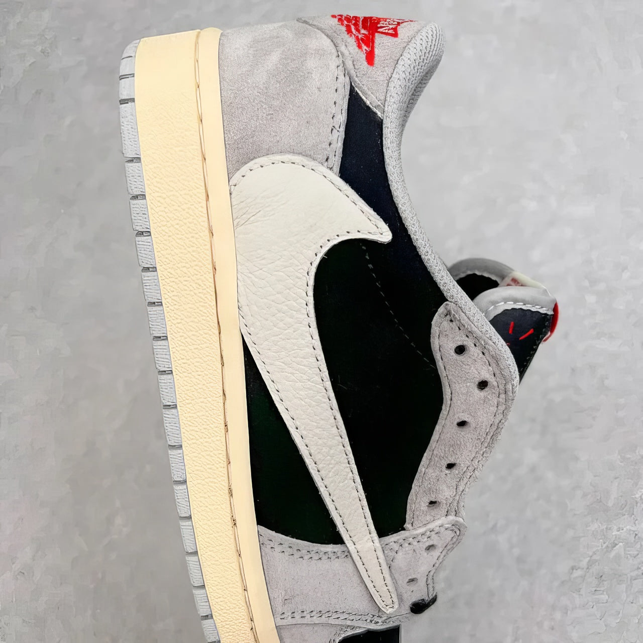 Nike Air Jordan 1 Low Custom “Travis Scott x Grey Suede”