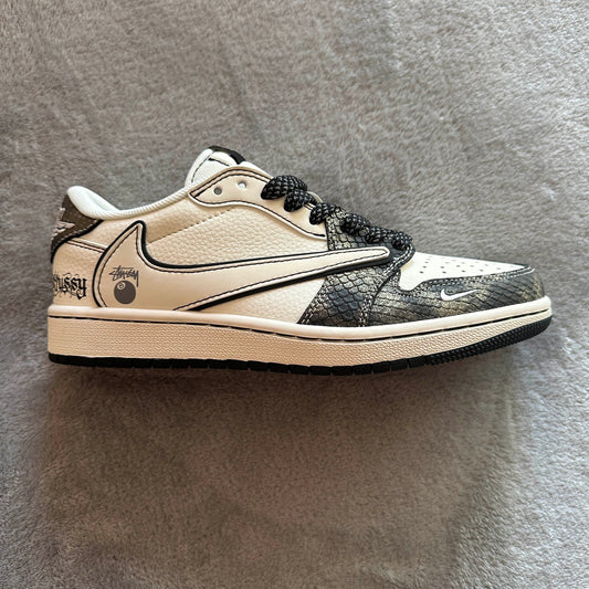 Nike Air Jordan 1 Low Custom “Travis Scott x Stussy - Lucky 8"