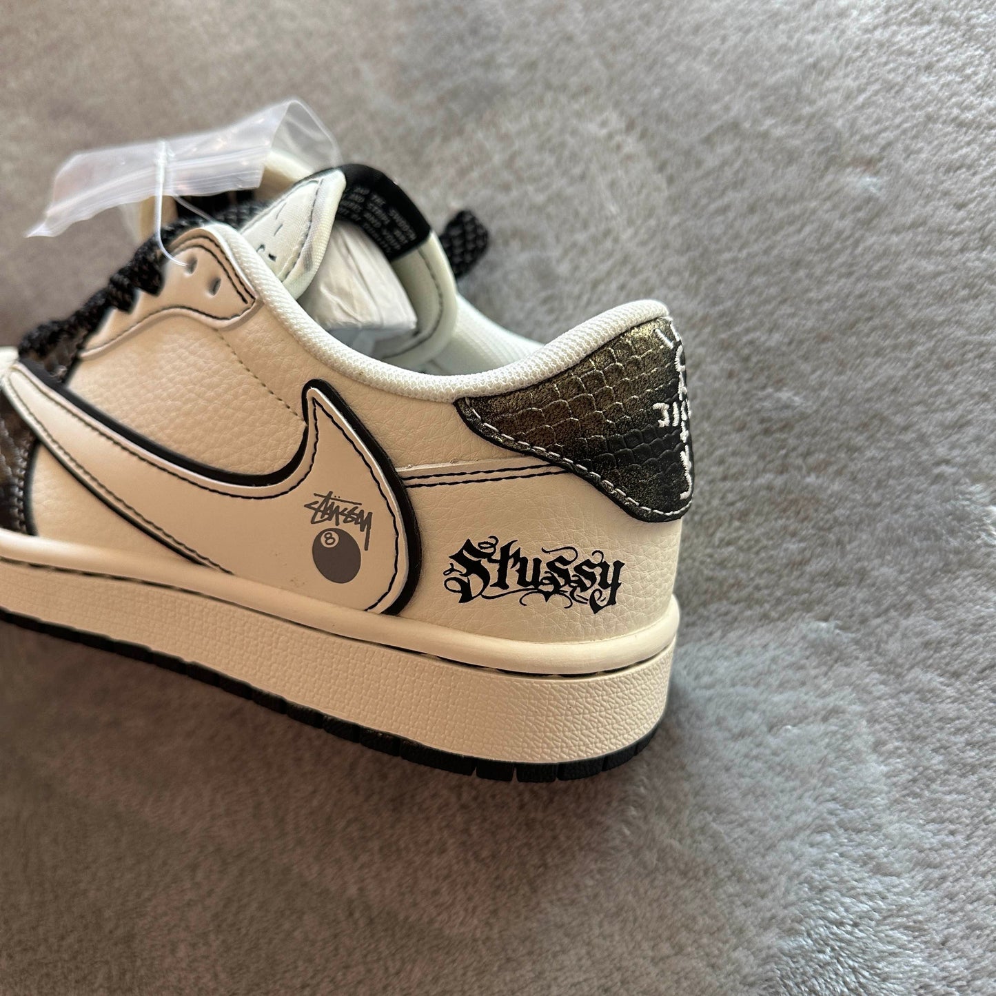 Nike Air Jordan 1 Low Custom “Travis Scott x Stussy - Lucky 8"