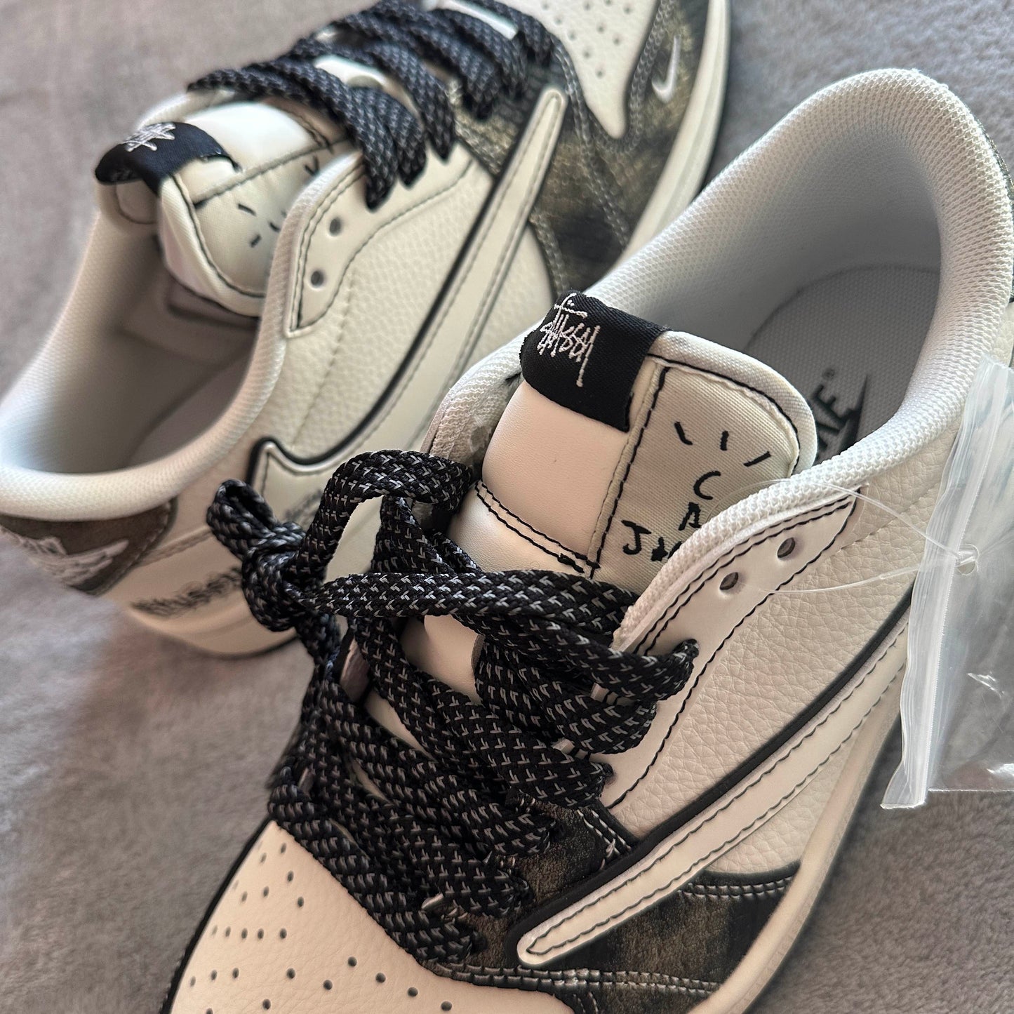 Nike Air Jordan 1 Low Custom “Travis Scott x Stussy - Lucky 8"
