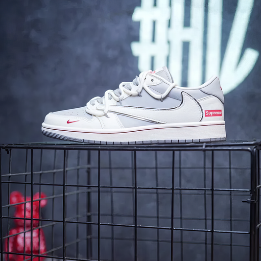 Jordan 1 Low Custom "Travis Scott X Supreme"