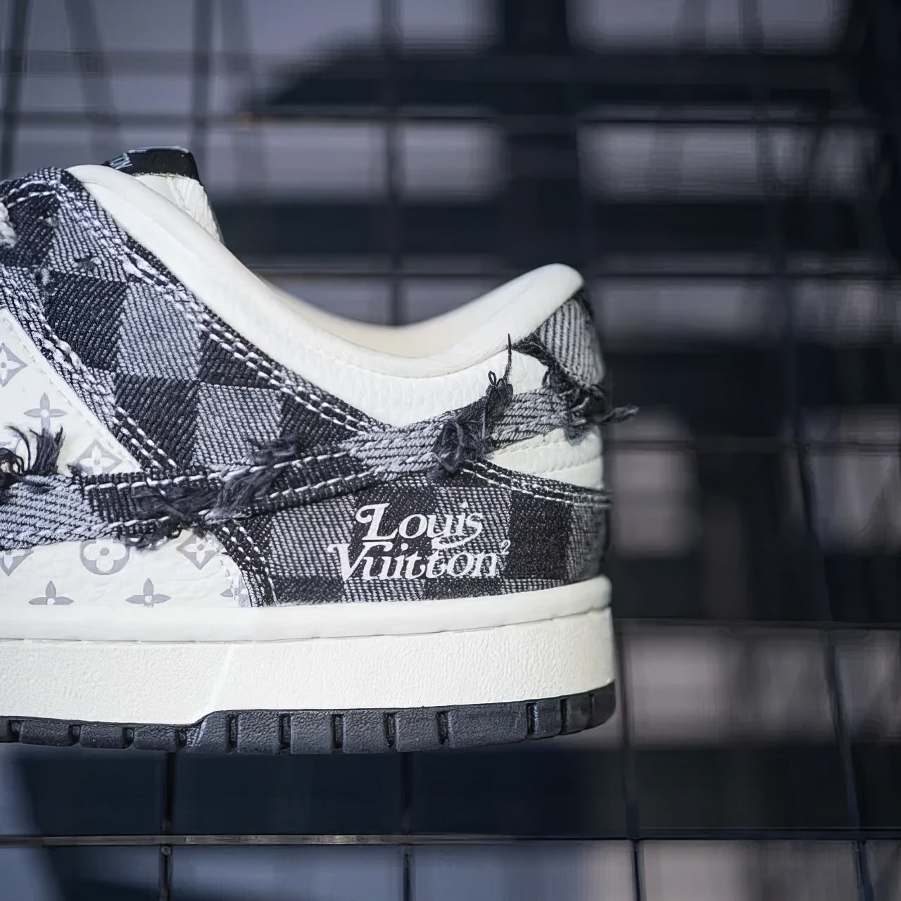 Nike Dunk Custom "Louis Vuitton Checkers"