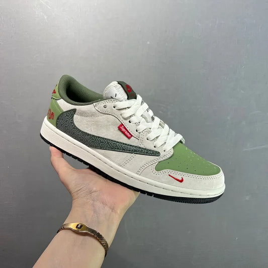 Nike Jordan 1 Low Custom “Travis Scott X Supreme Snake”